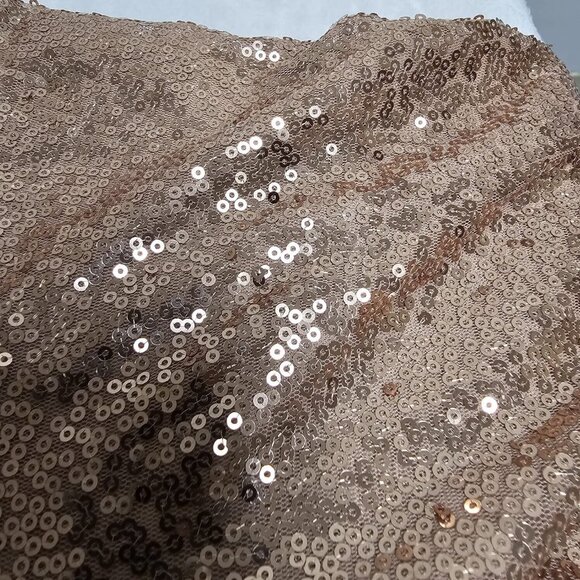 Adrianna Papell Large Antique Rose Long Sequin Sleeve V-Neck Sweater New $89 - Picture 10 of 10